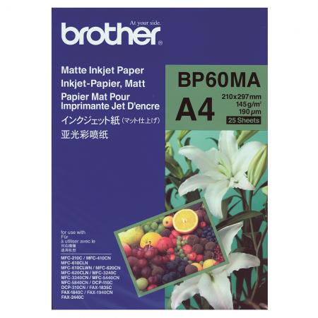 Хартия за принтер Brother BP-60 A4 Matt Photo Paper (25 sheets)на ниска цена с бърза доставка