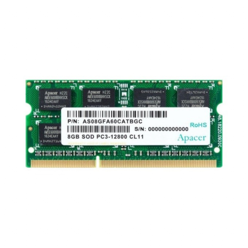 Памет 8GB DDR3 SODIMM 1600 APACERна ниска цена с бърза доставка - BestPC.BG