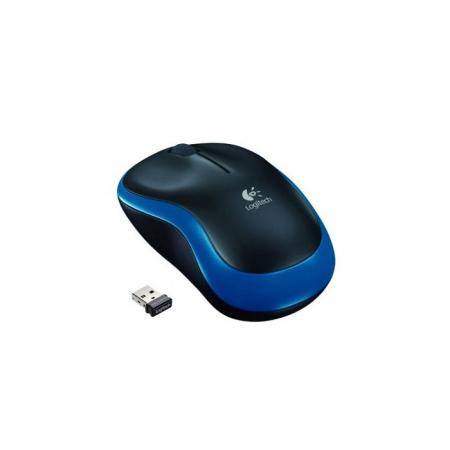 Мишка LOGITECH M185 WL-NB-BLACK+BLUEна ниска цена с бърза доставка - BestPC.BG