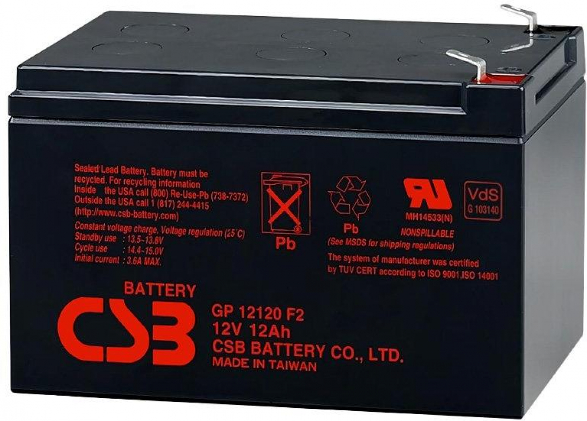 Акумулаторна батерия CSB - Battery 12V 12Ahна ниска цена с бърза доставка - BestPC.BG