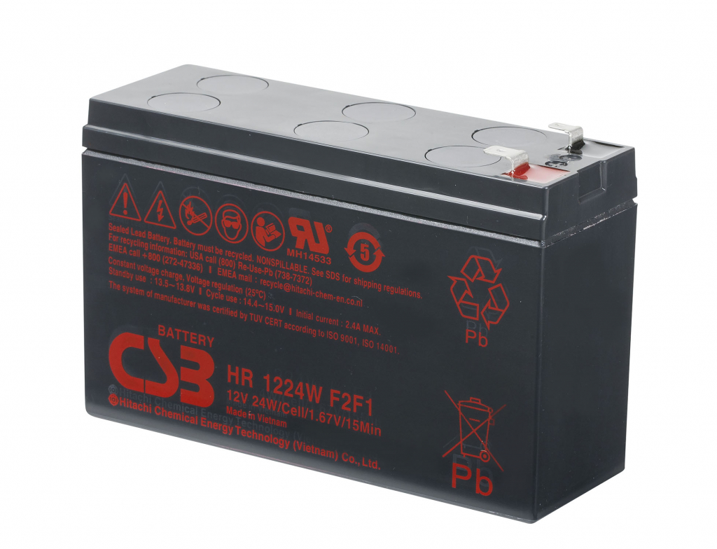 Батерия CSB 12V 6Ah, HR1224W, 151 x 94 x 51 mmна ниска цена с бърза доставка - BestPC.BG