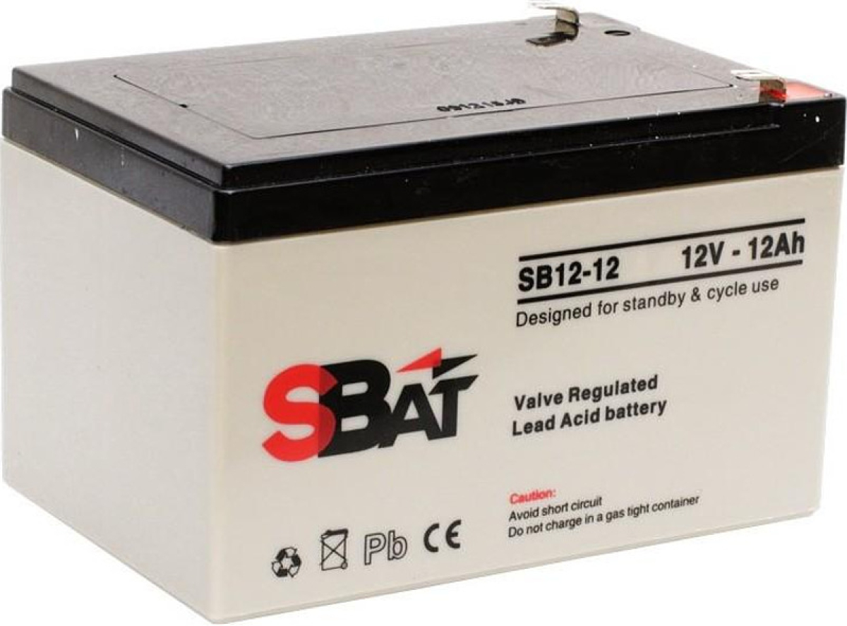 Акумулаторна батерия SBat SBAT12-12, 12V, 12Ahна ниска цена с бърза доставка - BestPC.BG