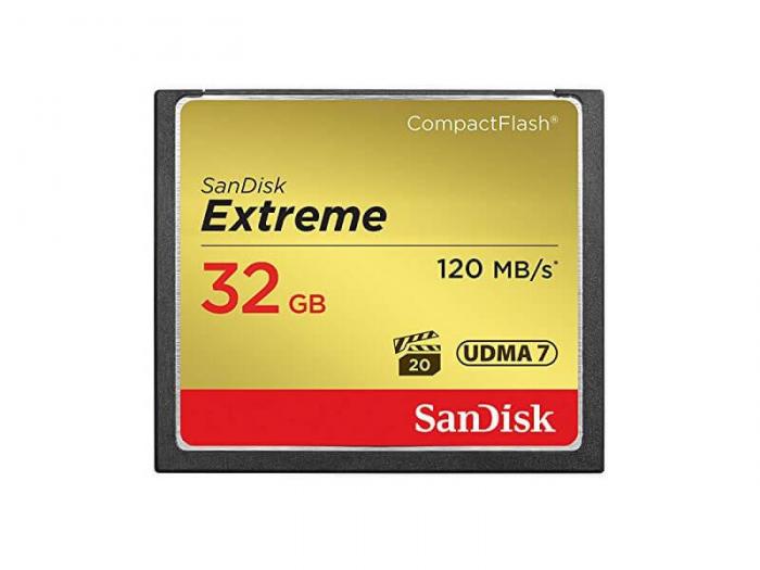 SD/флаш карта Карта памет SANDISK Extreme CompactFlash Memory Card 32Gbна ниска цена с бърза доставка - BestPC.BG