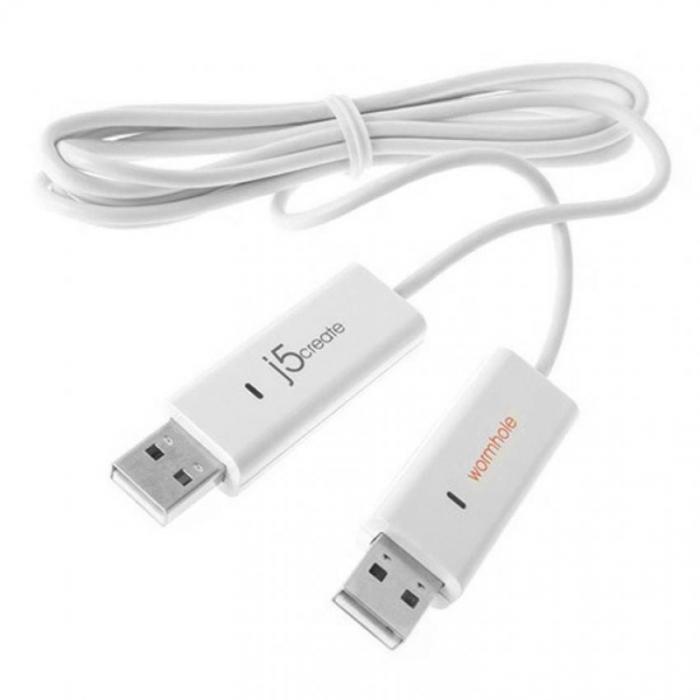 Дейта кабел j5create JUC400 Wormwhole, USB2.0 за трансфер на файловена ниска цена с бърза доставка - BestPC.BG