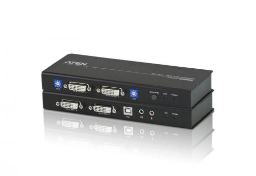 KVM продукт ATEN CE604 :: DVI Dual View KVM екстендър, 60 мна ниска цена с бърза доставка - BestPC.BG
