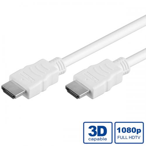 VALUE 11.99.5720 :: HDMI High Speed кабел с Ethernet, HDMI M - HDMI M, бял, 20.0 мна ниска цена с бърза доставка - BestPC.BG