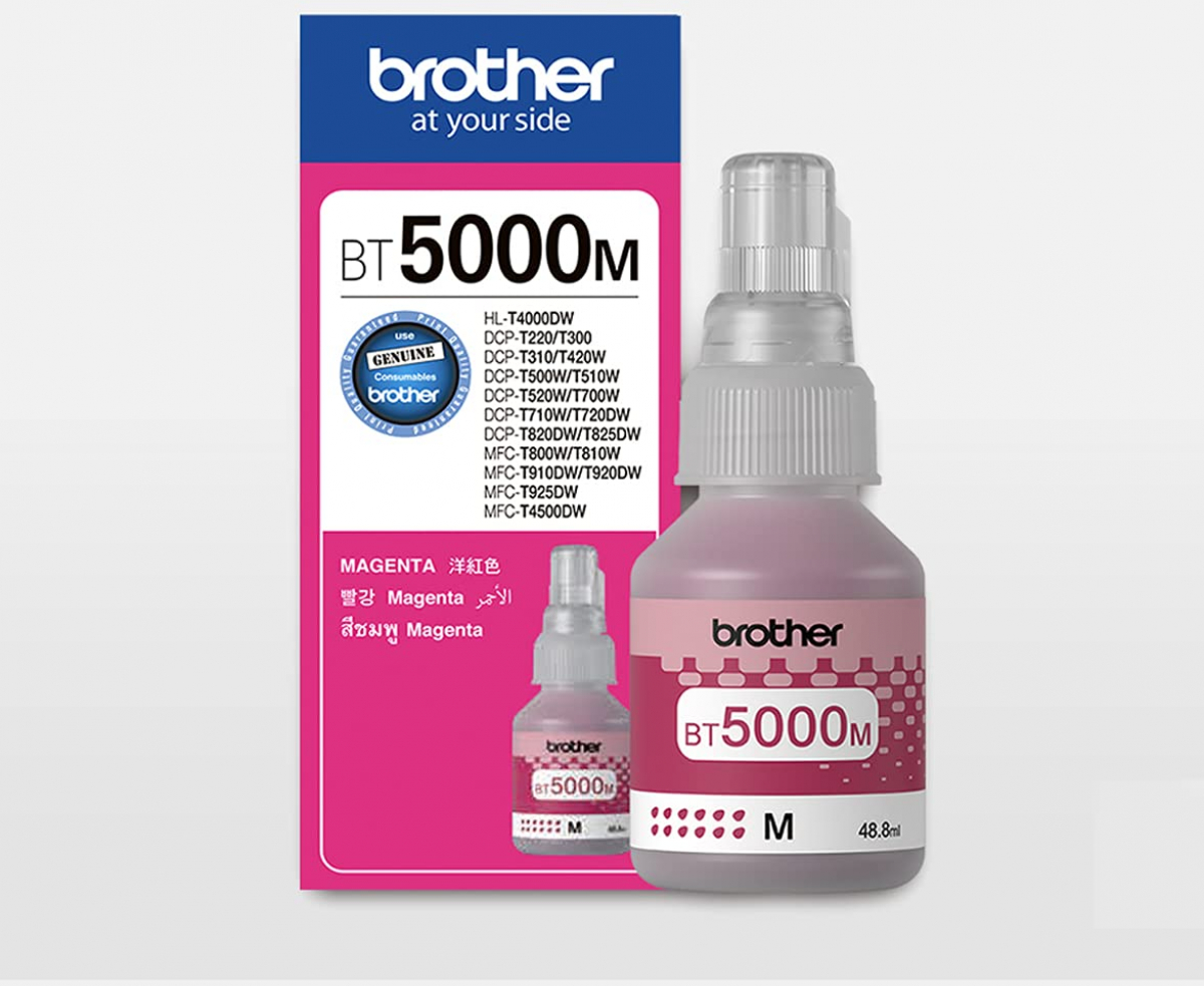 Касета с мастило Brother BT-5000 Magenta Ink Bottleна ниска цена с бърза доставка - BestPC.BG