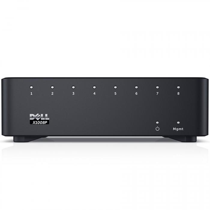 Комутатор/Суич Dell Networking X1008P Smart Web Managed Switch, 8x 1GbE PoE portsна ниска цена с бърза доставка - BestPC.BG