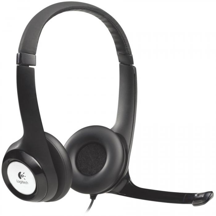 Слушалки LOGITECH H390 Corded Headset - Черни- USBна ниска цена с бърза доставка - BestPC.BG