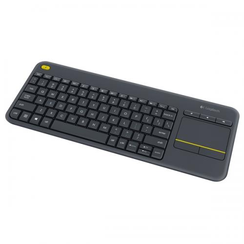 Клавиатура Keyboard Logitech Wireless Touch K400 Plus, Чернана ниска цена с бърза доставка - BestPC.BG