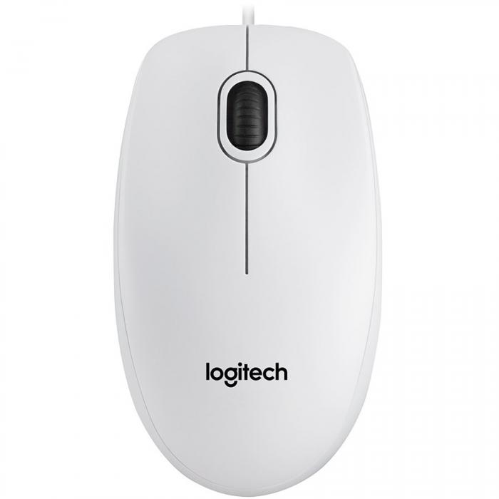 Мишка Logitech B100, USB, бялана ниска цена с бърза доставка - BestPC.BG