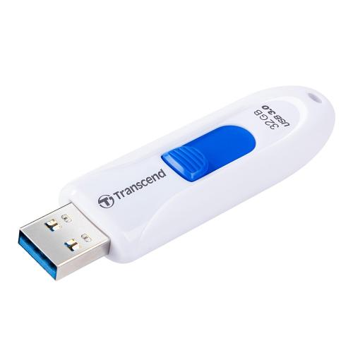 Transcend 32GB, USB3.1, Pen Drive, Capless, Whiteна ниска цена с бърза доставка - BestPC.BG
