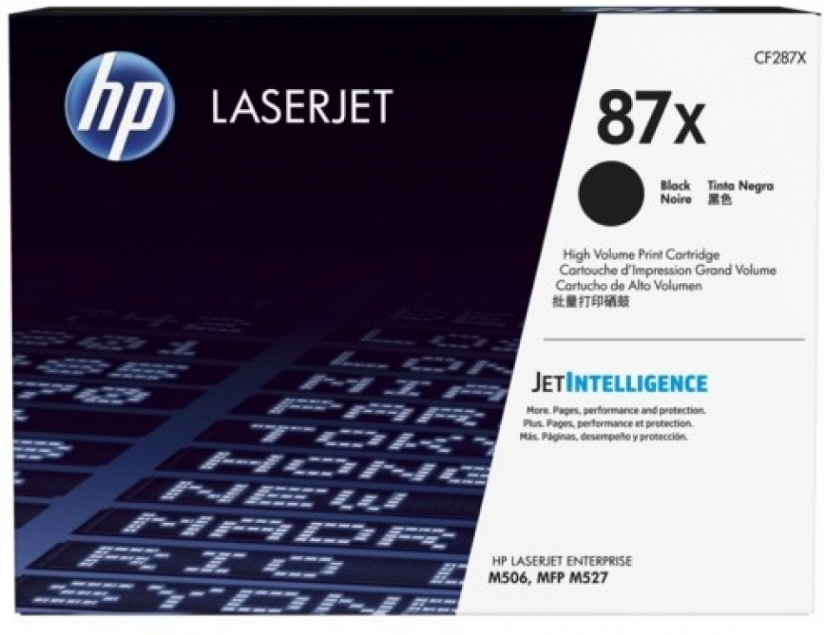 Тонер за лазерен принтер HP 87X High Yield Black Original LaserJet Toner Cartridge (CF287X)на ниска цена с бърза доставка - BestPC.BG