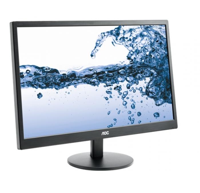 Монитор AOC E2270SWN 21.5" 1920 x 1080 - FullHD, LED, TN, 5ms, 60Hz, 1х VGA, черенна ниска цена с бърза доставка - BestPC.BG