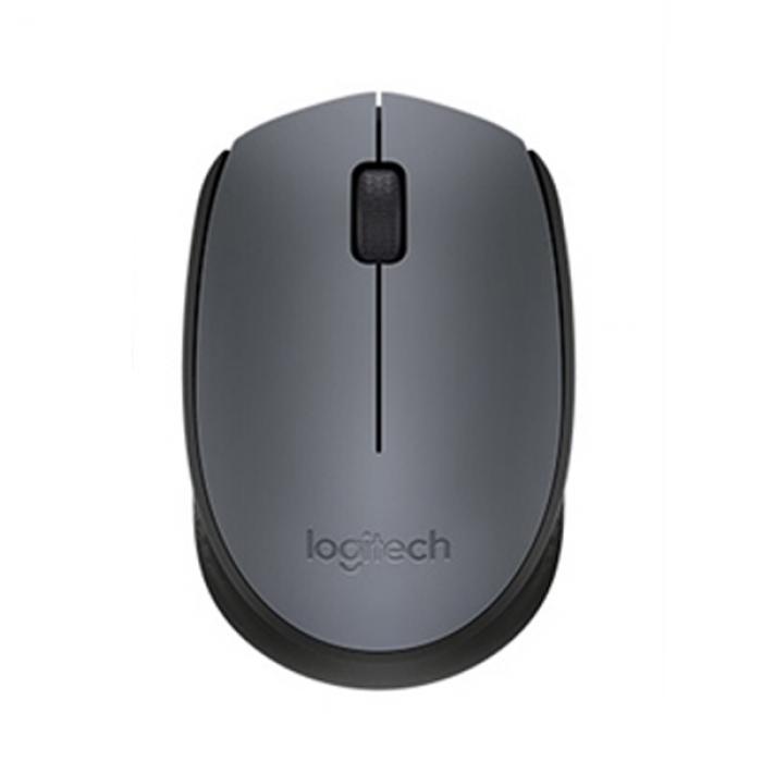 Мишка Mouse Logitech M170 Wireless for NB, Черна/Сивана ниска цена с бърза доставка - BestPC.BG