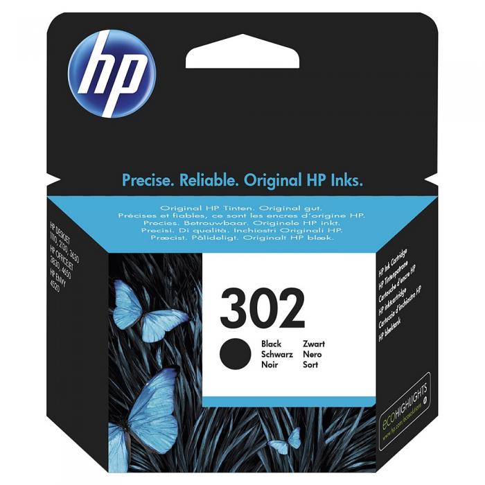 Касета с мастило HP 302 Black Original Ink Cartridgeна ниска цена с бърза доставка - BestPC.BG