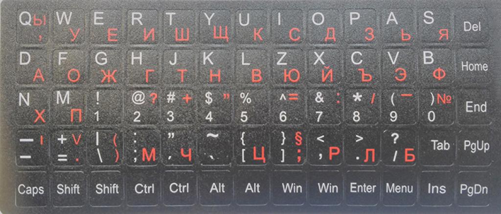 Други Самозалепващи букви за кирилизация на клавиатура - черен цвятна ниска цена с бърза доставка - BestPC.BG