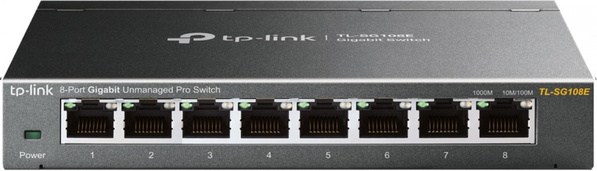 Комутатор/Суич TP-LINK TL-SG108Eна ниска цена с бърза доставка - BestPC.BG