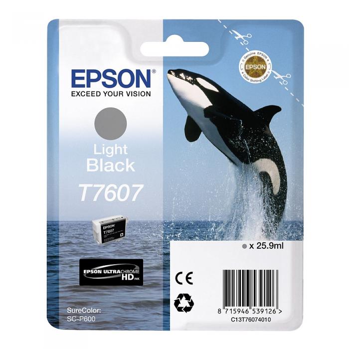 Касета с мастило Epson T7607 Light Blackна ниска цена с бърза доставка - BestPC.BG