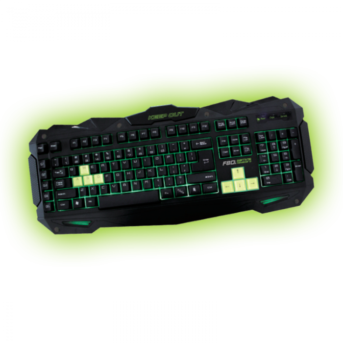 Клавиатура Геймърска KEEP OUT F80 gaming keyboard LED 5 progr leysна ниска цена с бърза доставка - BestPC.BG