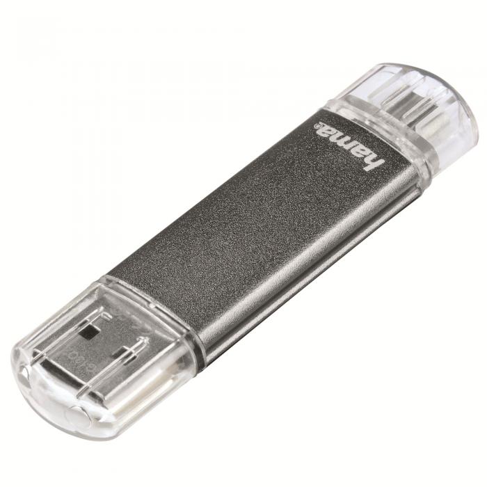 USB памет HAMA Тип USB-C- USB-A 3.0 Laeta, 16GB, 40Mb-sна ниска цена с бърза доставка - BestPC.BG