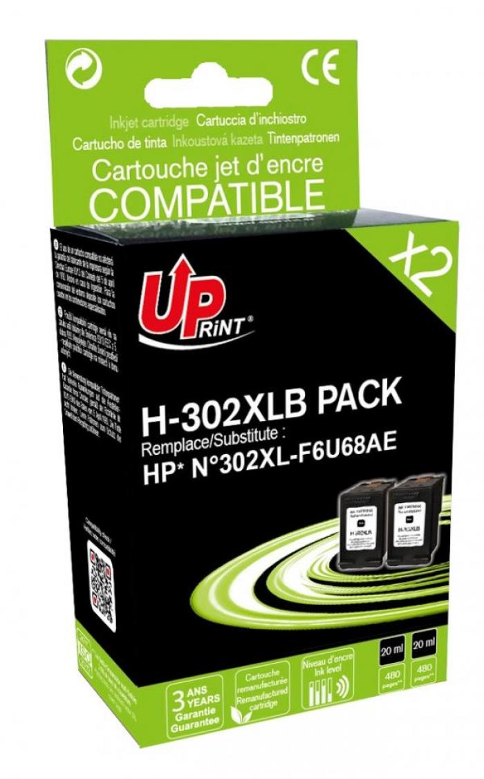 Касета с мастило Комплект HP 302XL Bk+CL, F6U68AE+F6U67AE, 20+21 ml, Uprintна ниска цена с бърза доставка - BestPC.BG