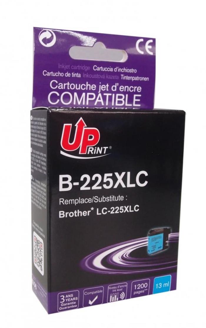 Касета с мастило Патрон BROTHER LC225 XL CYAN, 13 ml 1200k Uprintна ниска цена с бърза доставка - BestPC.BG