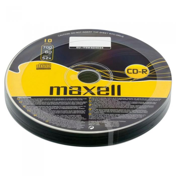 Продукт CD-R80 MAXELL, 700MB, 52x, 10 брна ниска цена с бърза доставка - BestPC.BG
