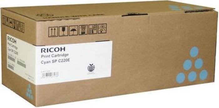 Тонер касета Ricoh SPC220E, 2300 копия C240DN, Cyanна ниска цена с бърза доставка - BestPC.BG