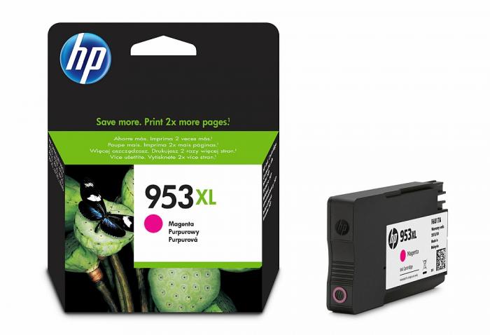 Касета с мастило HP 953XL High Yield Magenta Original Ink Cartridgeна ниска цена с бърза доставка - BestPC.BG