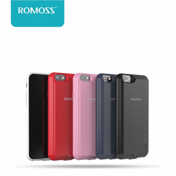 Калъф за смартфон Калъф с вградена батерия Romoss EnCase 6P, 2800mAh, розовна ниска цена с бърза доставка - BestPC.BG