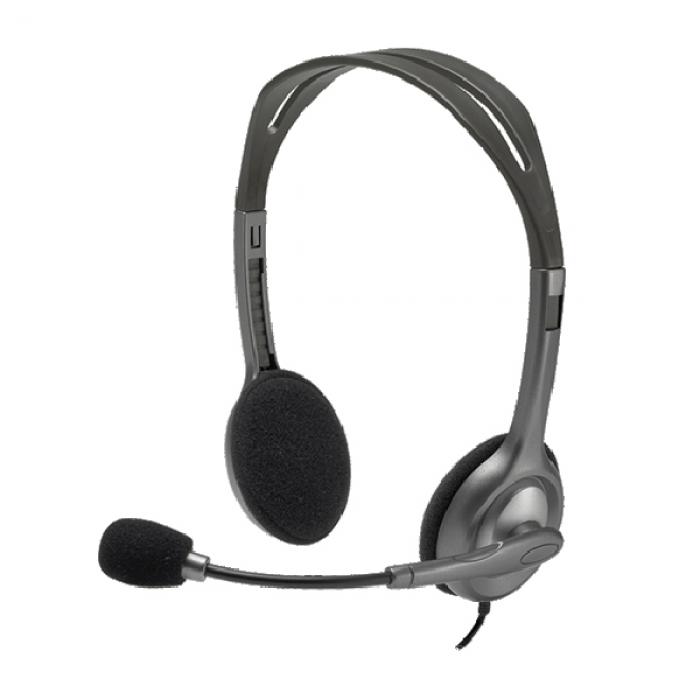 Слушалки HEADSET Logitech Stereo H111на ниска цена с бърза доставка - BestPC.BG