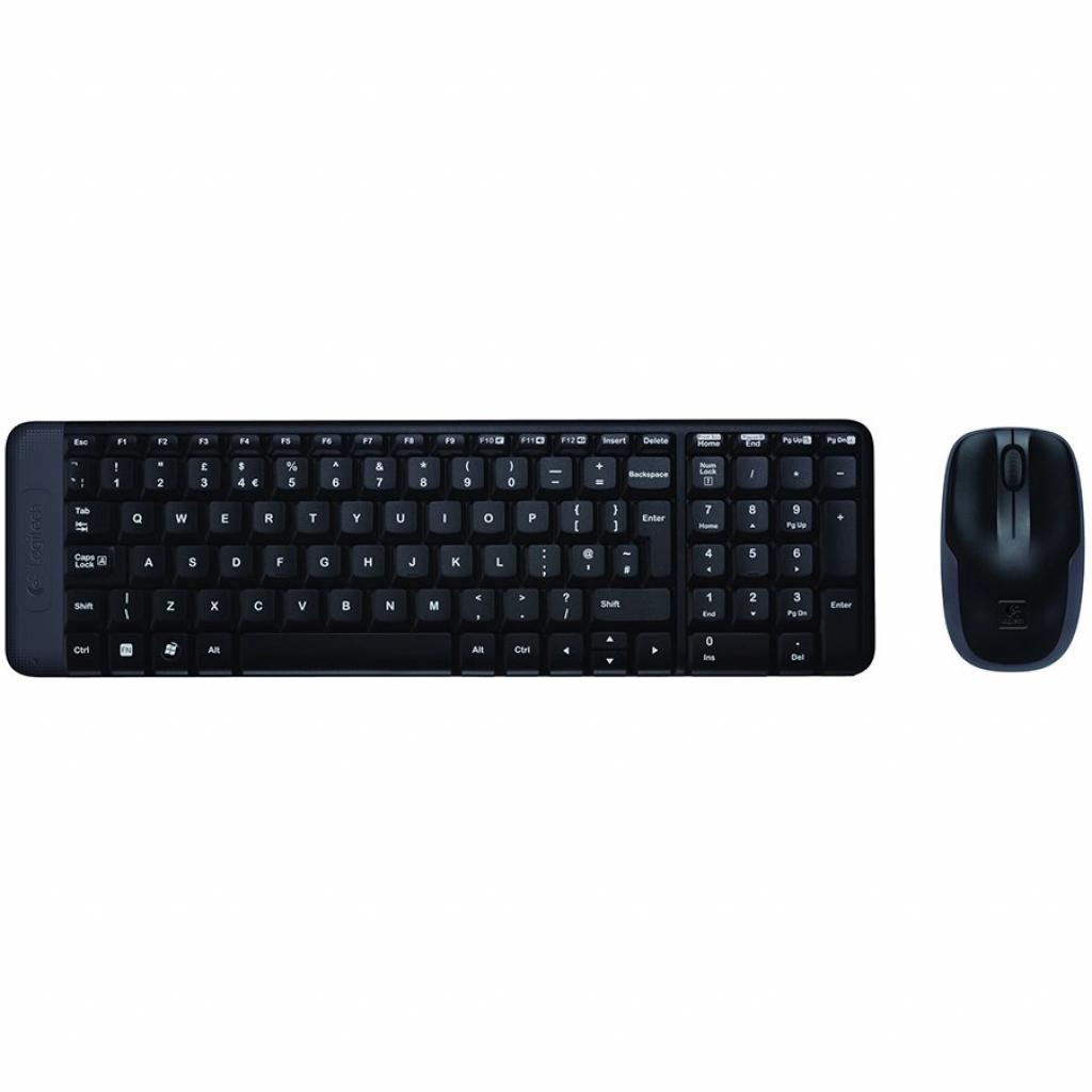 Клавиатура LOGITECH MK220 Wireless Combo - BLACK - US INT\'L EER, чернана ниска цена с бърза доставка - BestPC.BG