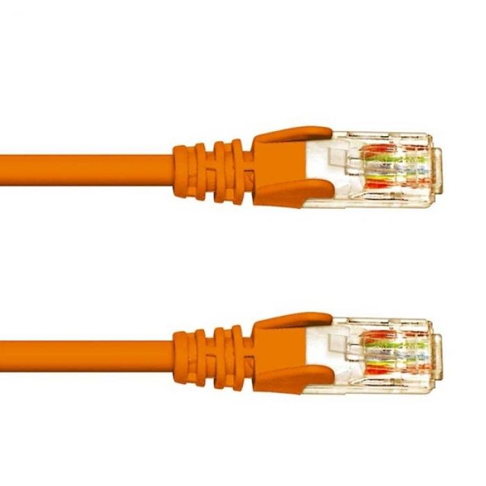 Медна пач корда Patch cable S-STP Cat.6 1m Krone, Orangeна ниска цена с бърза доставка - BestPC.BG
