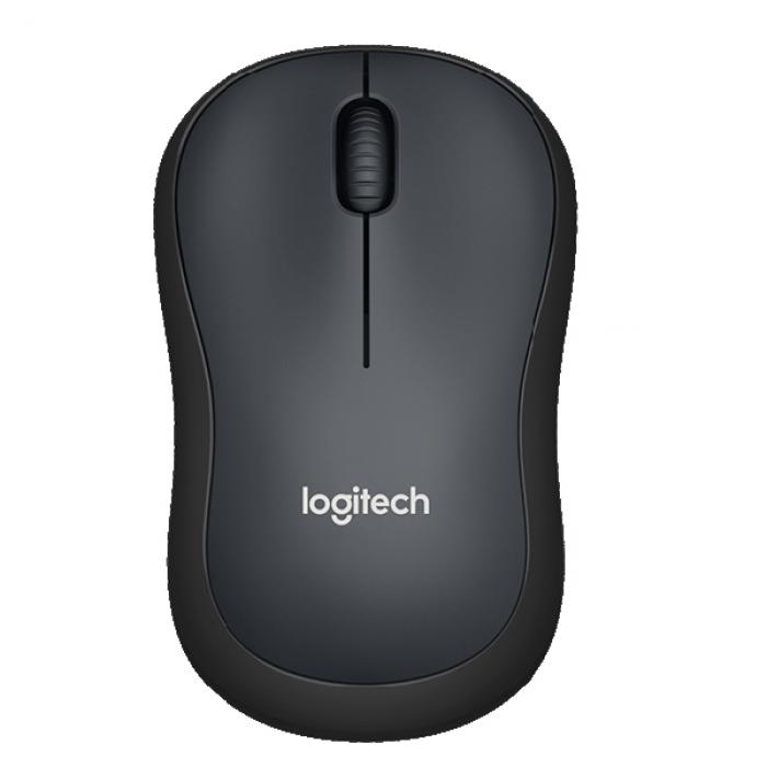 Мишка Logitech M220 Silent Wireless, Черна/Сивана ниска цена с бърза доставка - BestPC.BG