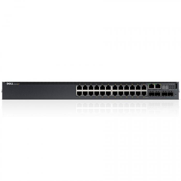 Комутатор/Суич Dell Networking N3024P, L3, POE+, 24x 1GbE, 2xCombo, 2x 10GbE SFP+ fixed portsна ниска цена с бърза доставка - BestPC.BG