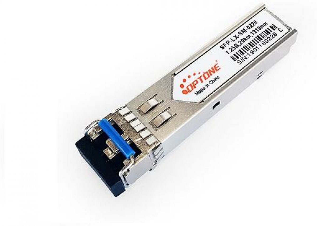 SFP Модул Оптичен модул Optone SFP-LX-SM-0220D, 1.25G, 1310nm, LX, 20km, DDM, LC duplexна ниска цена с бърза доставка - BestPC.BG