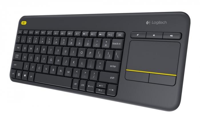Клавиатура Logitech K400, Безжична, Тъч, Чернана ниска цена с бърза доставка - BestPC.BG