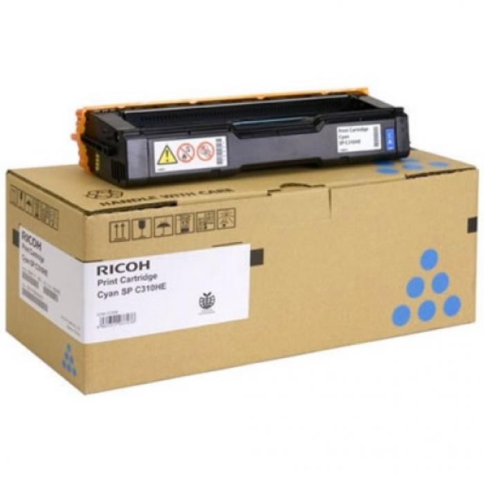 Тонер за лазерен принтер RICOH Print Cartridge Cyan SPC310HE, 6600 копия, 407637- C320DN-C342DNна ниска цена с бърза доставка - BestPC.BG