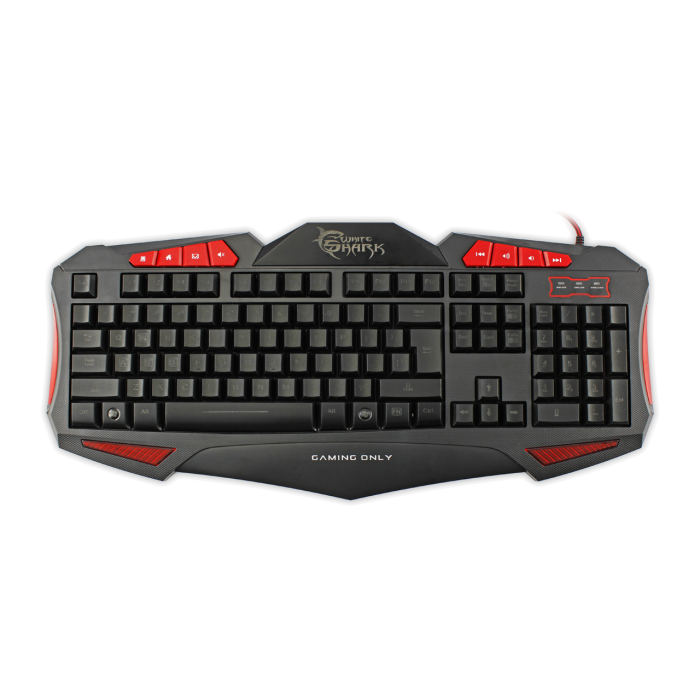 Клавиатура Геймърска WHITE SHARK GK-1621R Shogun gaming keyboard, Чернана ниска цена с бърза доставка - BestPC.BG