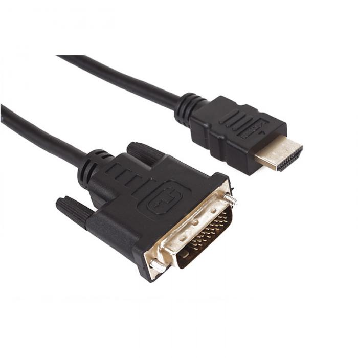 Кабел DVI 24+1 Dual Link M - HDMI M - CG481G-1.8mна ниска цена с бърза доставка - BestPC.BG