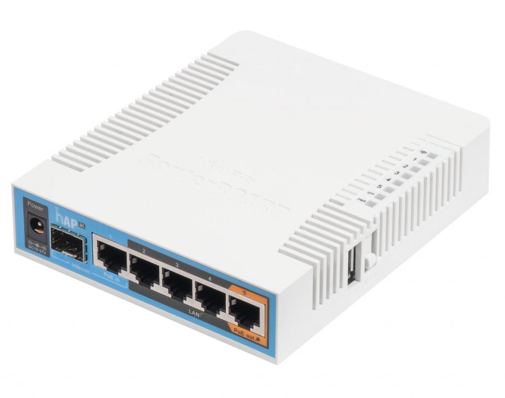 Безжичен рутер MikroTik RB962UiGS-5HacT2HnT, 500 Mbpsна ниска цена с бърза доставка - BestPC.BG