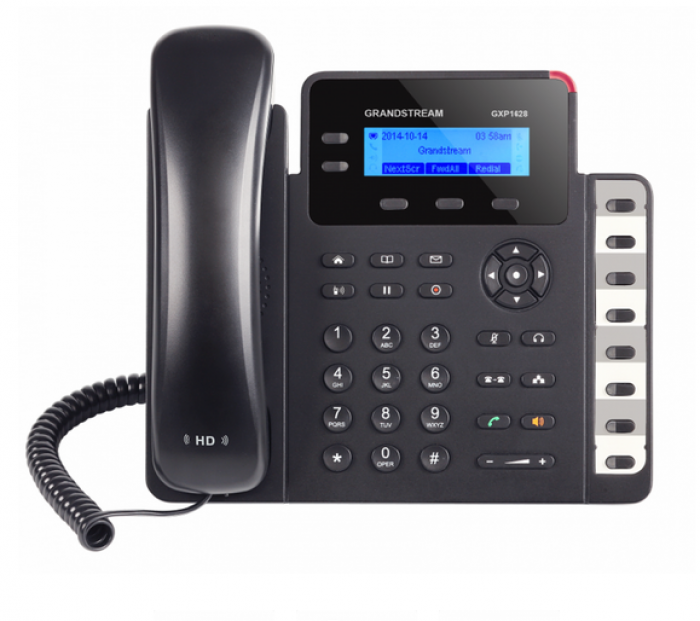 GRANDSTREAM GXP1628 :: VoIP телефон с 2 линии, PoE, 3-way конференцияна ниска цена с бърза доставка - BestPC.BG