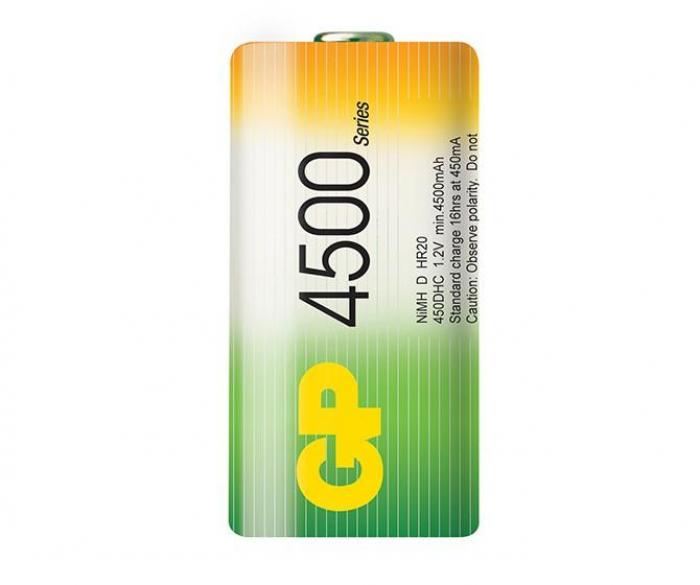 Акумулаторна Батерия GP R20 D 4500mAh NiMH 2 бр. в опаковка GPна ниска цена с бърза доставка - BestPC.BG