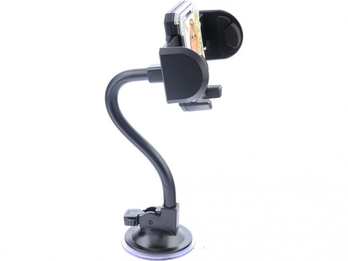 Принадлежност за смартфон Стойка за кола и стъкло за телефони HAMA Multi-Holder, 4-11смна ниска цена с бърза доставка - BestPC.BG