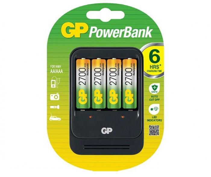 Батерия Зарядно у-во GP ,PB550GS270+4 AA NiMH 2700mAh FASTна ниска цена с бърза доставка - BestPC.BG