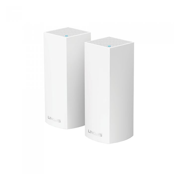 Linksys WHW0302 :: AC2200 VELOP Mesh Wi-Fi система, 3-Band, комплект 2 устройствана ниска цена с бърза доставка - BestPC.BG
