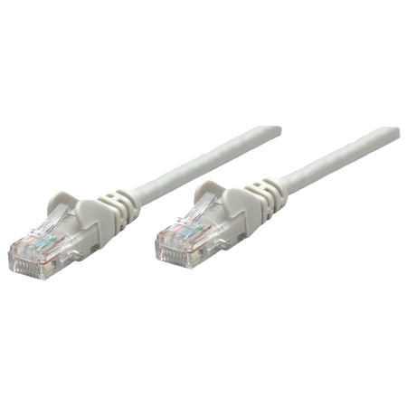 INTELLINET 737302 :: Patch кабел Cat.5e UTP, 0.25 м, сивна ниска цена с бърза доставка - BestPC.BG