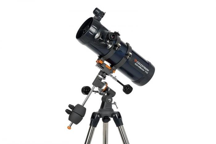 Телескоп Celestron AstroMaster 114EQ, Нютонов рефлекторна ниска цена с бърза доставка - BestPC.BG