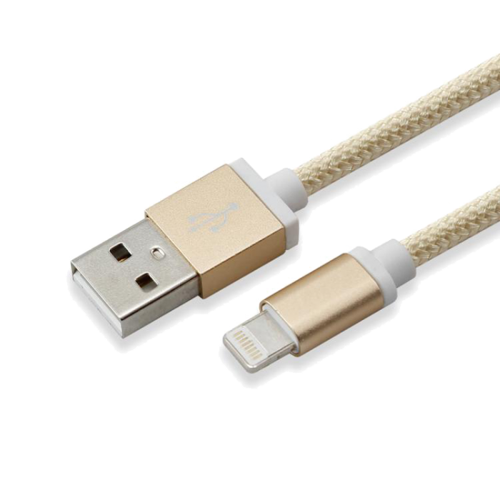 SBOX IPH7-G :: Кабел за данни USB към Lightning, 1.5 м, златистна ниска цена с бърза доставка - BestPC.BG